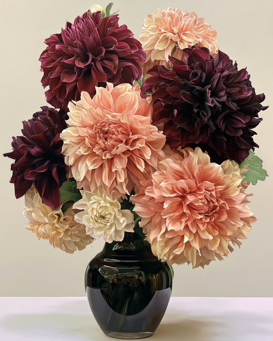 Dahlia Bouquet - Diamond Painting