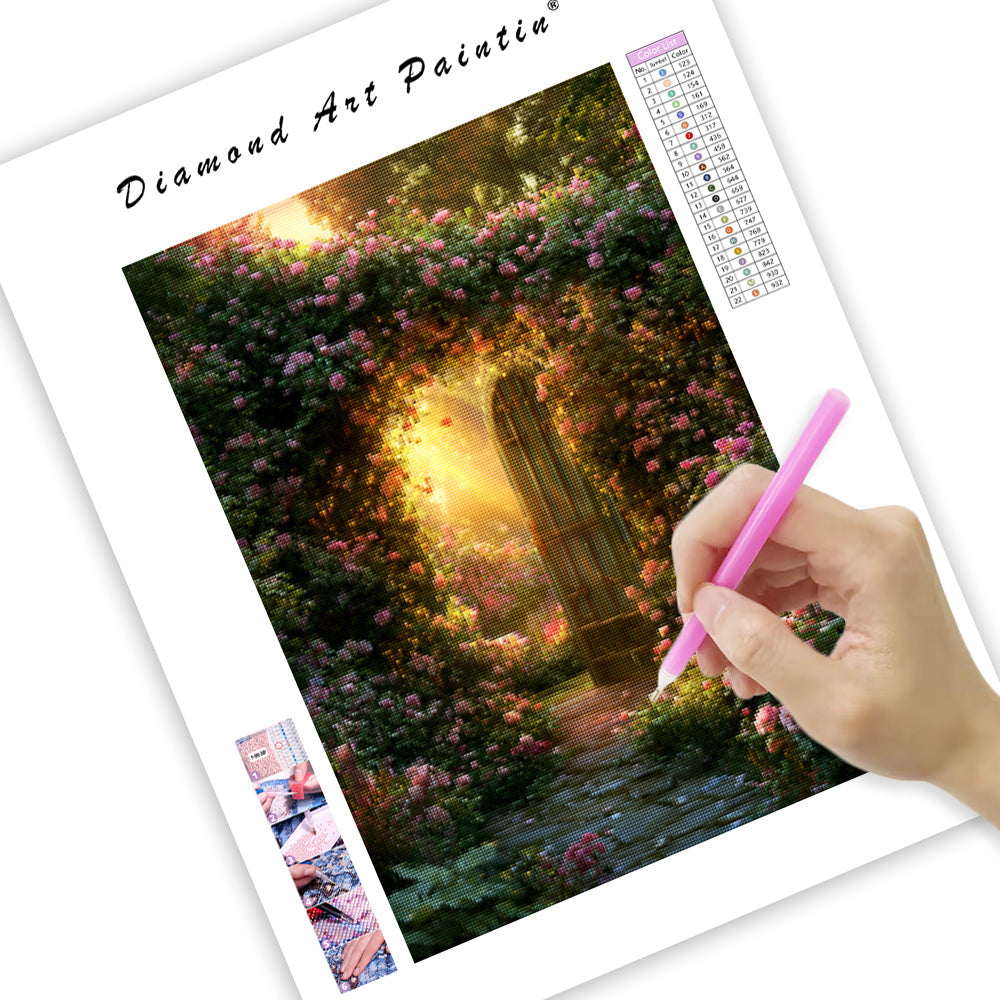 Dream Garden Gate - Diamond Painting
