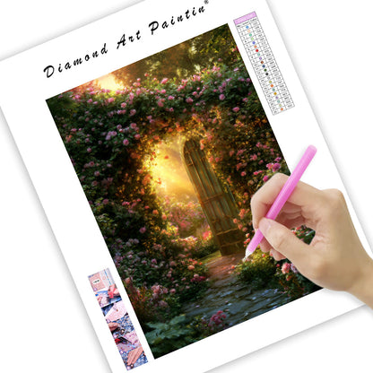 Dream Garden Gate - Diamond Painting