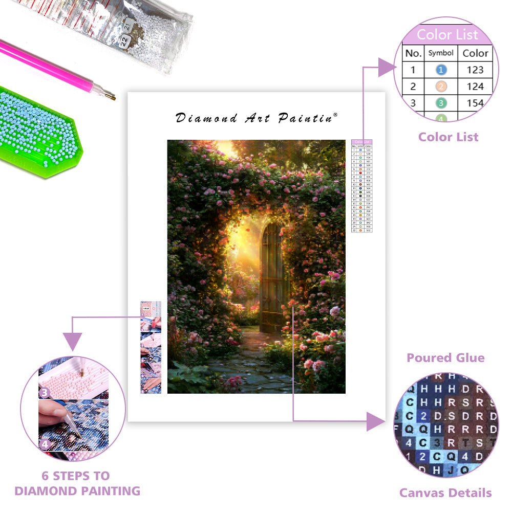 Dream Garden Gate - Diamond Painting