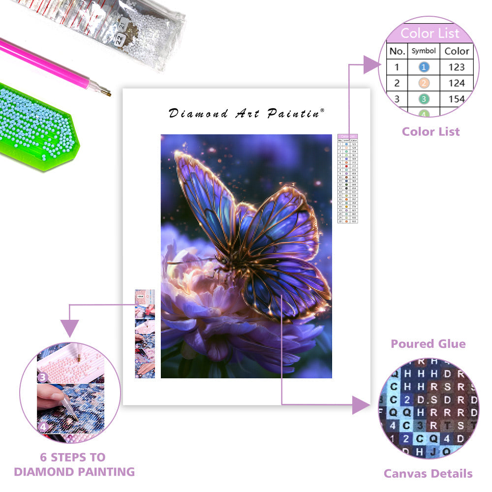 Enchanted Butterfly - Diamond Painting