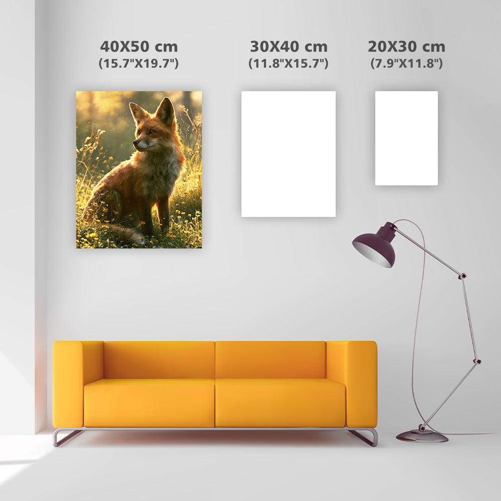Fox in Flowers - Diamond Painting