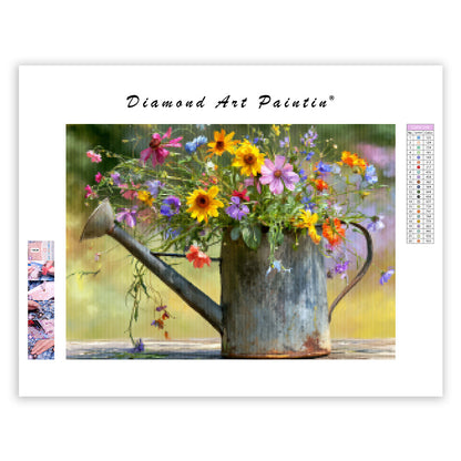 Garden Watering Can - Diamond Painting