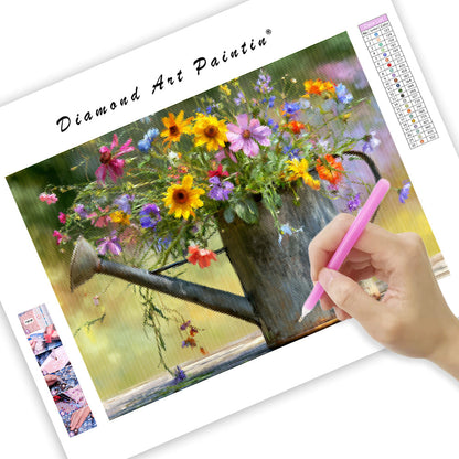 Garden Watering Can - Diamond Painting
