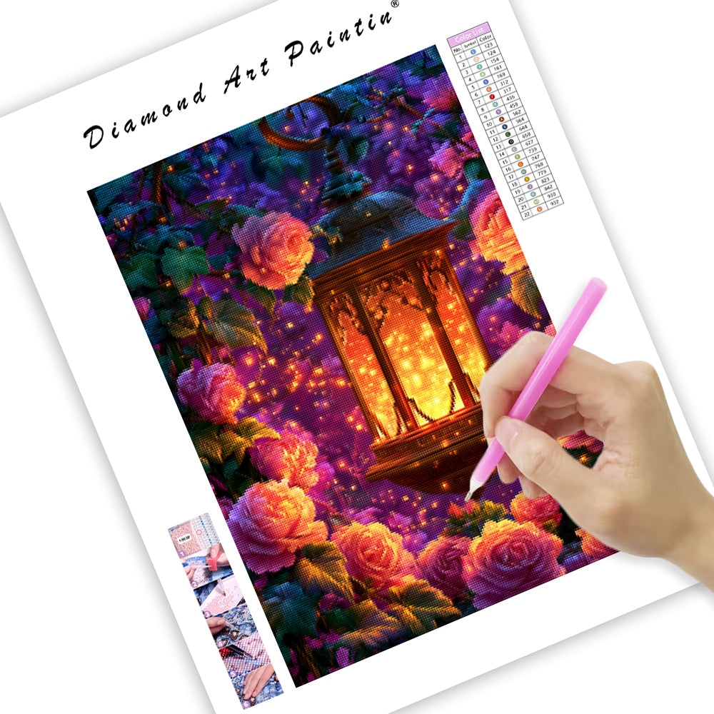 Glow Garden Lantern - Diamond Painting