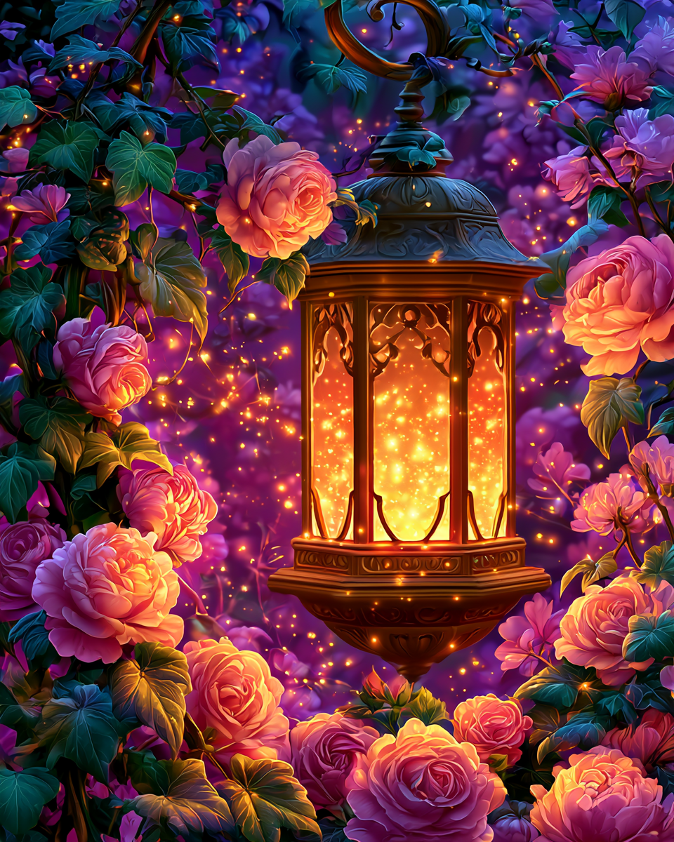 Glow Garden Lantern - Diamond Painting