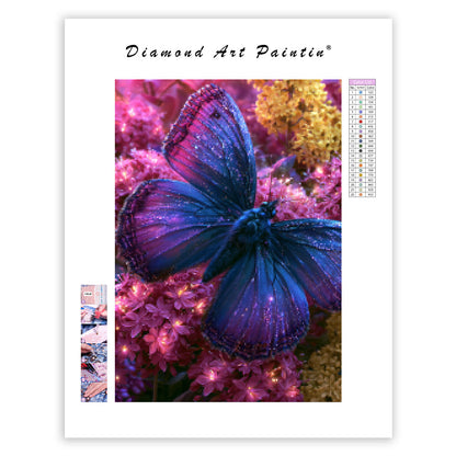 Glowing Butterfly Garden - Diamond Painting