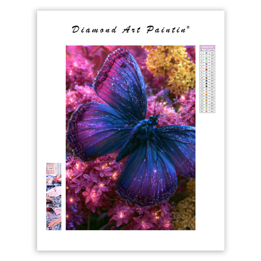 Glowing Butterfly Garden - Diamond Painting