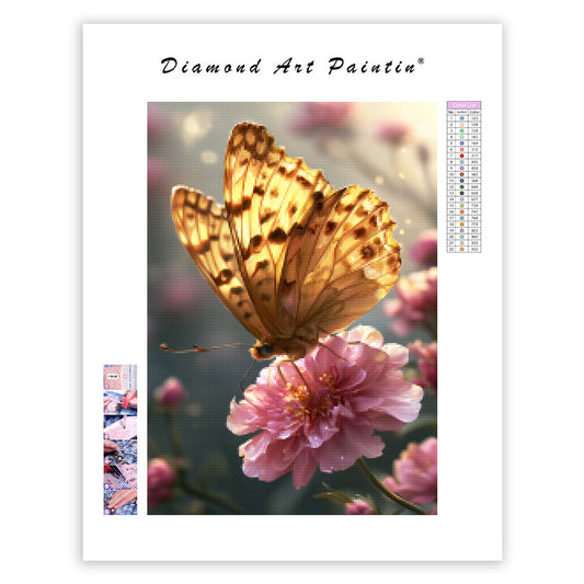 Golden Butterfly - Diamond Painting