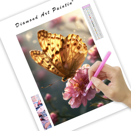Golden Butterfly - Diamond Painting