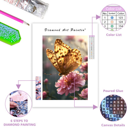 Golden Butterfly - Diamond Painting