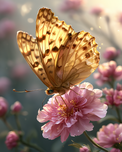 Golden Butterfly - Diamond Painting