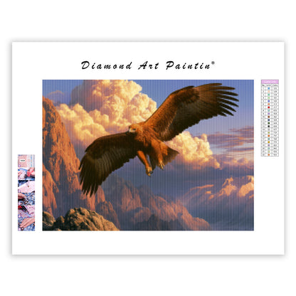 Golden Eagle Sky - Diamond Painting