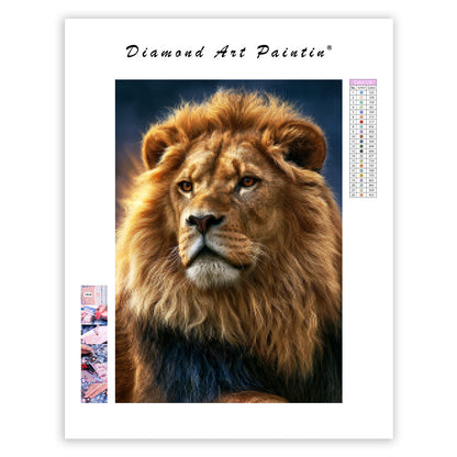Golden Lion Spirit - Diamond Painting