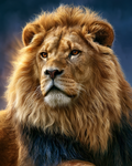 Golden Lion Spirit - Diamond Painting