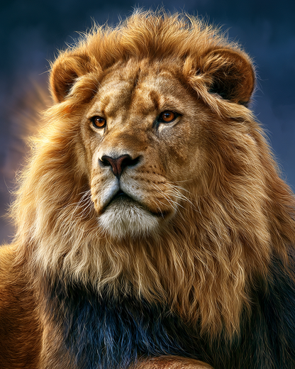 Golden Lion Spirit - Diamond Painting