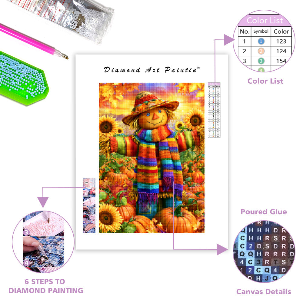 Harvest Scarecrow - Diamond Painting