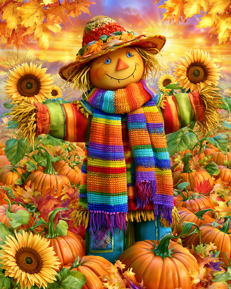 Harvest Scarecrow - Diamond Painting