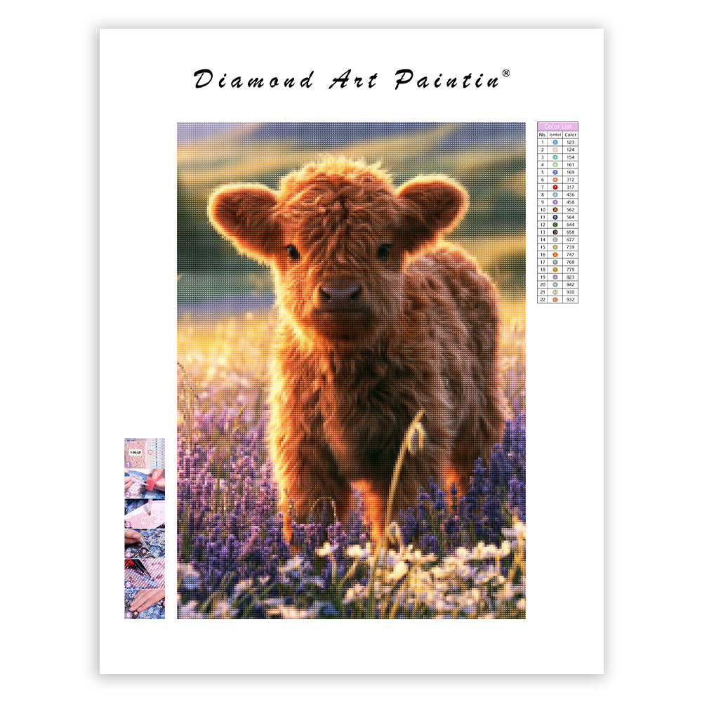 Highland Calf - Diamond Painting