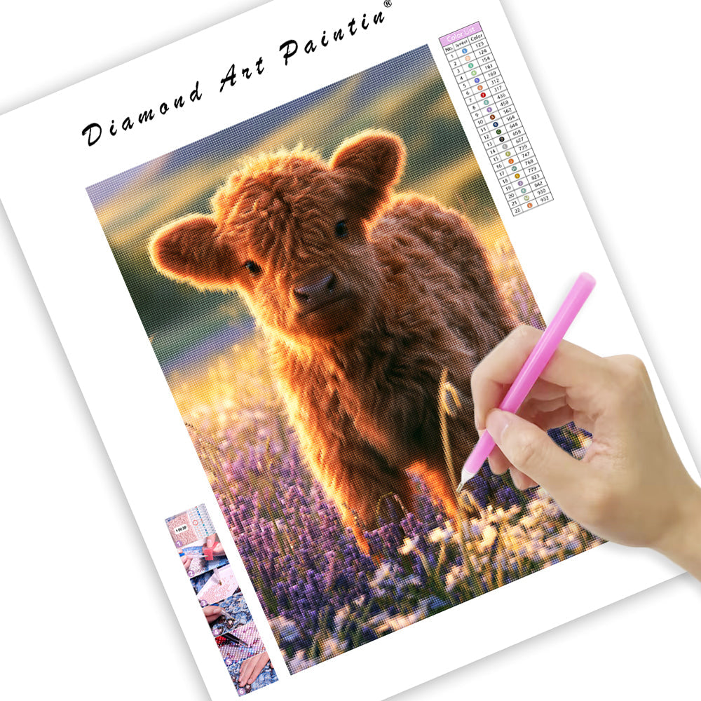 Highland Calf - Diamond Painting