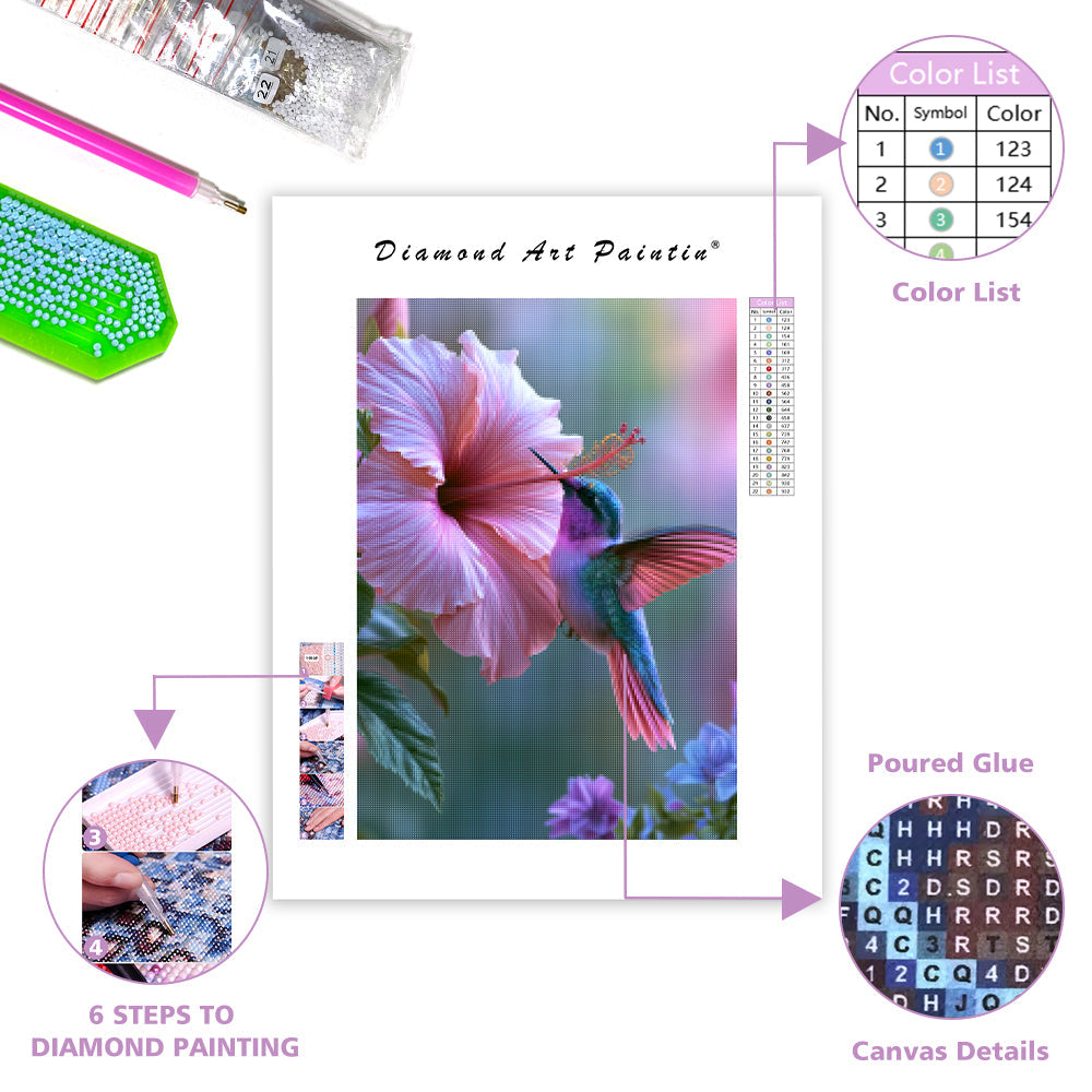 Hummingbird Garden - Diamond Painting