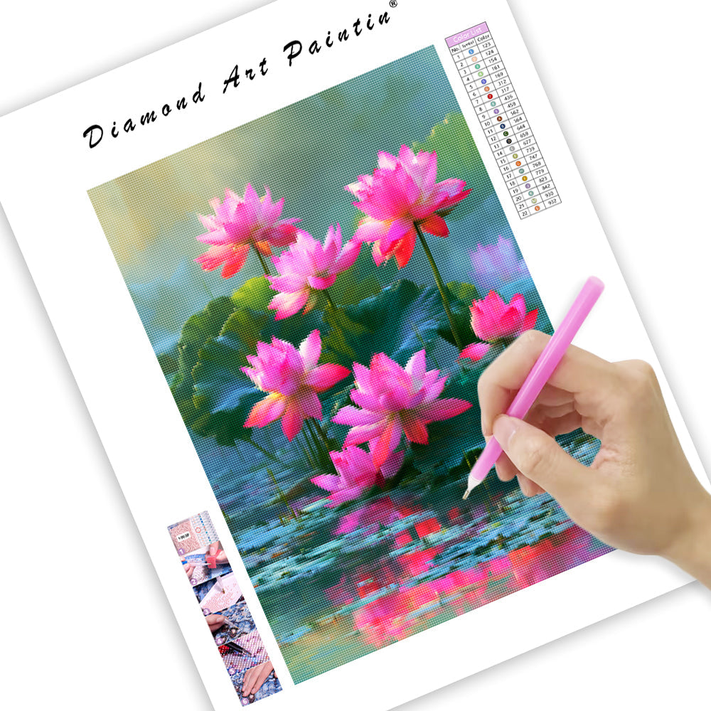 Lotus Serenity - Diamond Painting