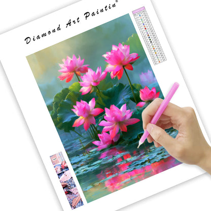 Lotus Serenity - Diamond Painting