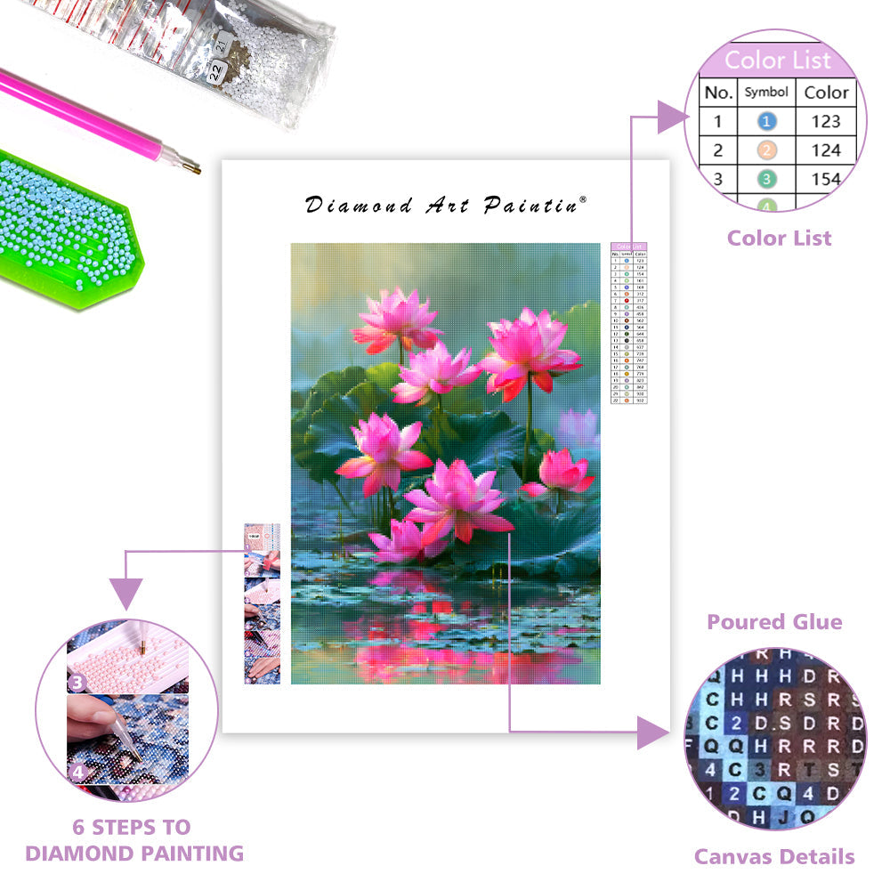 Lotus Serenity - Diamond Painting