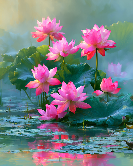 Lotus Serenity - Diamond Painting