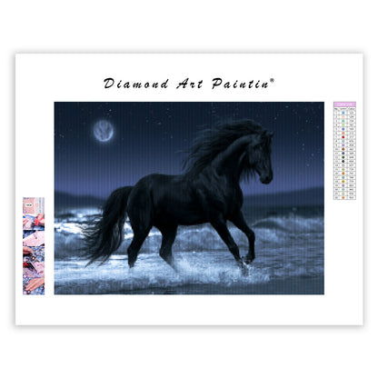 Midnight Horse - Diamond Painting
