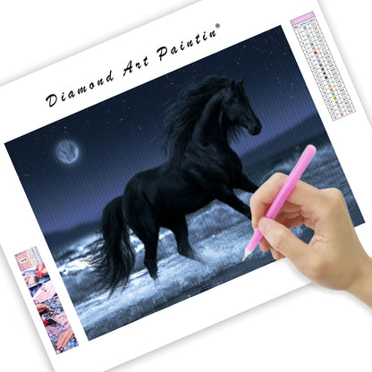 Midnight Horse - Diamond Painting