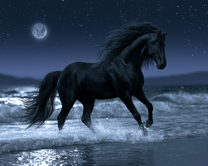 Midnight Horse - Diamond Painting