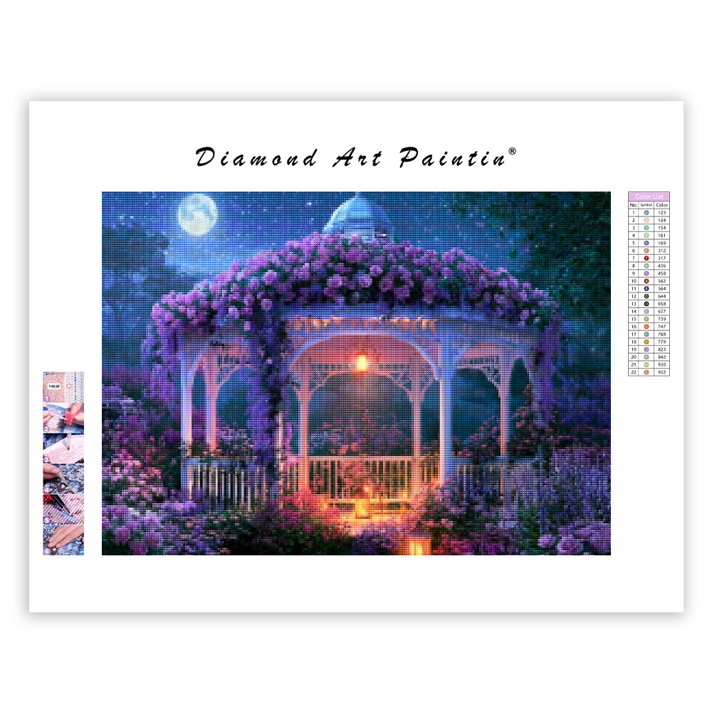 Moonlit Gazebo - Diamond Painting