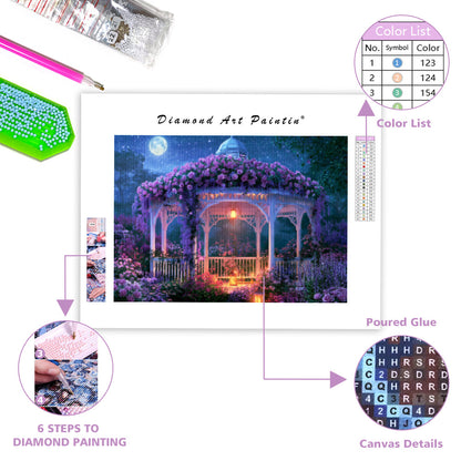 Moonlit Gazebo - Diamond Painting