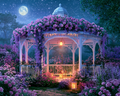 Moonlit Gazebo - Diamond Painting