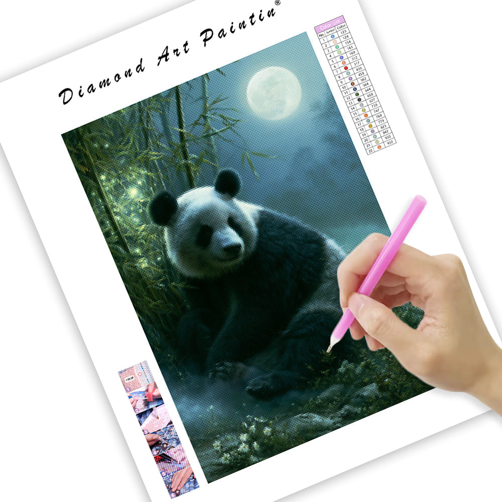 Moonlit Panda - Diamond Painting