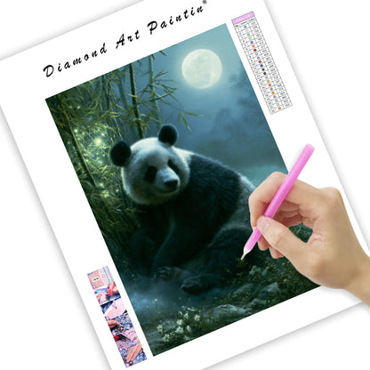 Moonlit Panda - Diamond Painting