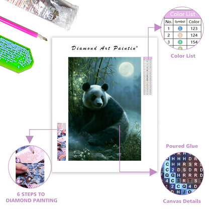Moonlit Panda - Diamond Painting