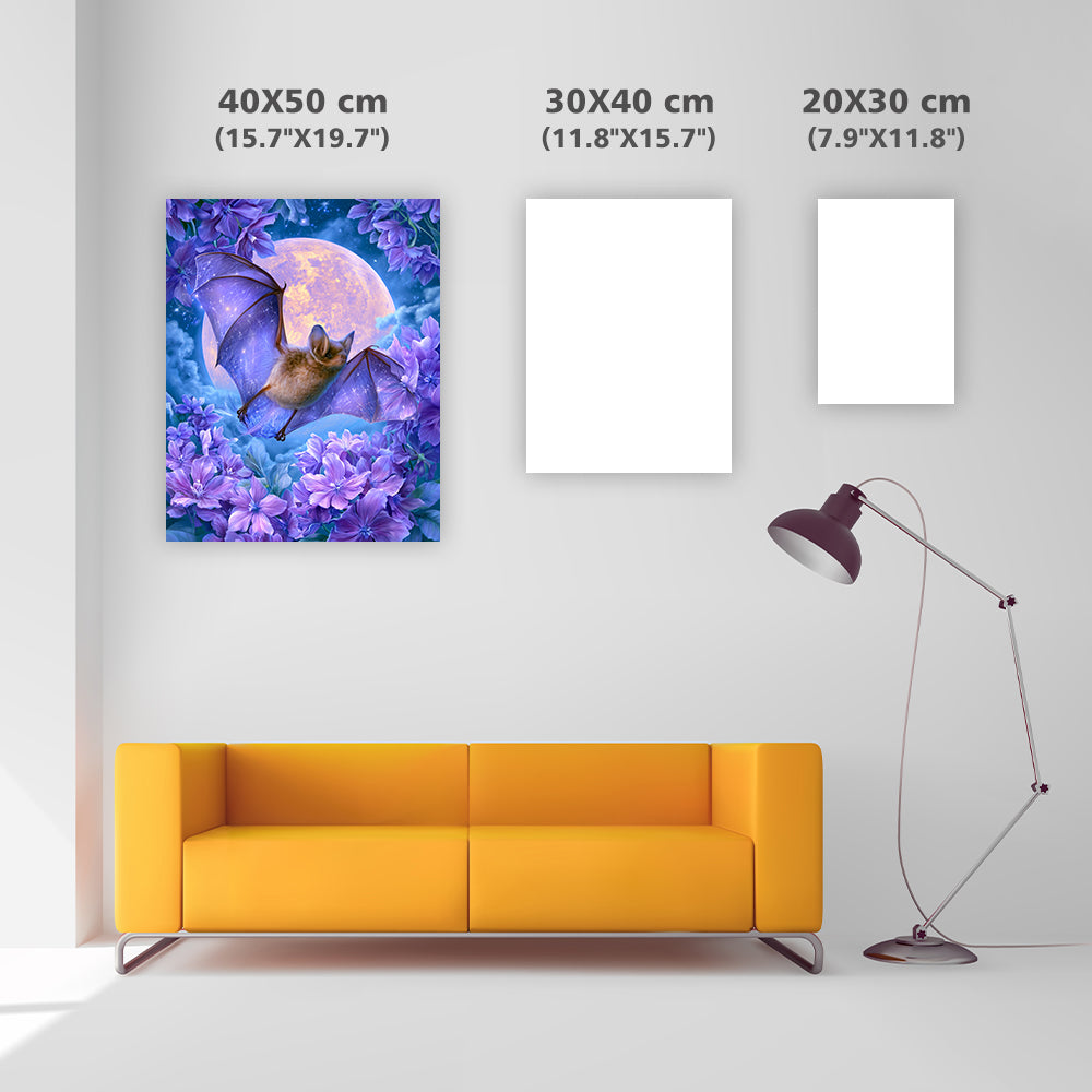 Moonstone Bat - Diamond Painting
