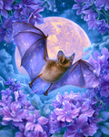 Moonstone Bat - Diamond Painting