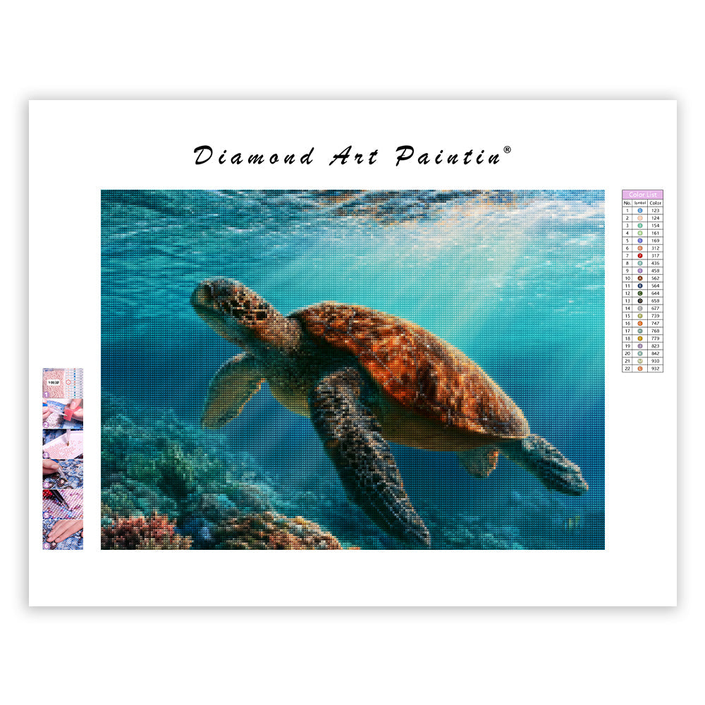 Ocean Turtle - Diamond Painting