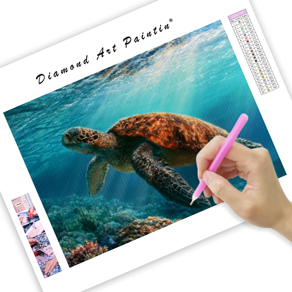 Ocean Turtle - Diamond Painting