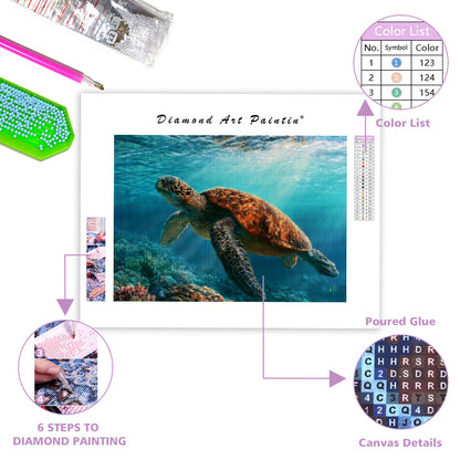 Ocean Turtle - Diamond Painting