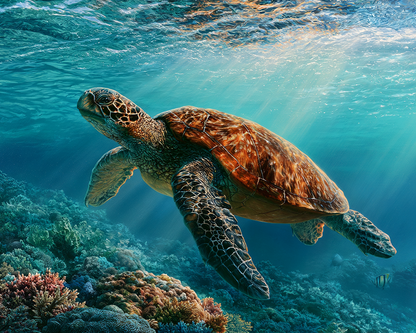 Ocean Turtle - Diamond Painting
