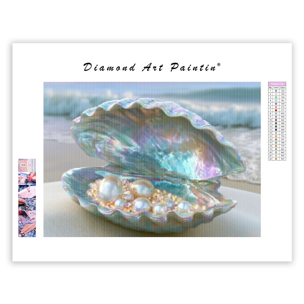 Opal Shell Treasure - Diamond Painting