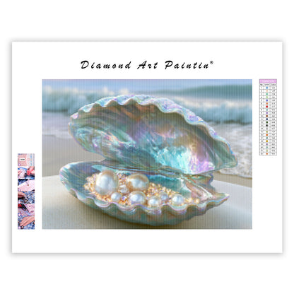 Opal Shell Treasure - Diamond Painting