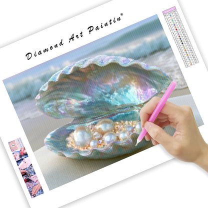 Opal Shell Treasure - Diamond Painting