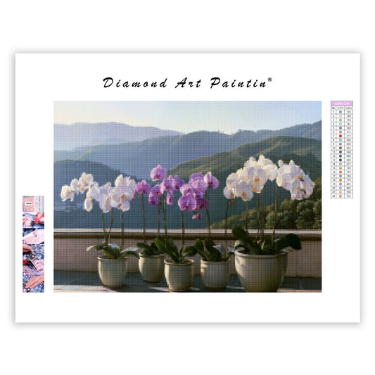 Orchid Terrace - Diamond Painting