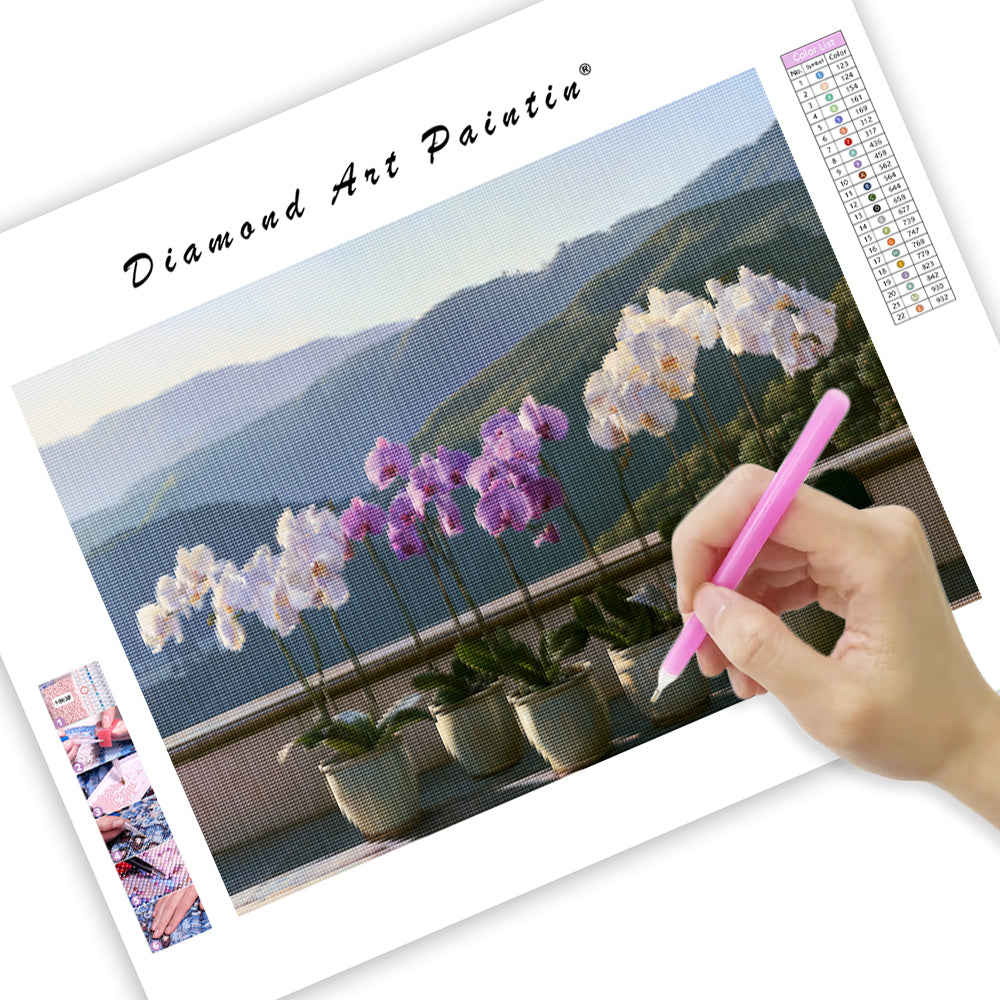 Orchid Terrace - Diamond Painting