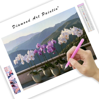 Orchid Terrace - Diamond Painting